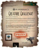 Dr Grordbort's Creature Challenge. Win spectacular prizes!